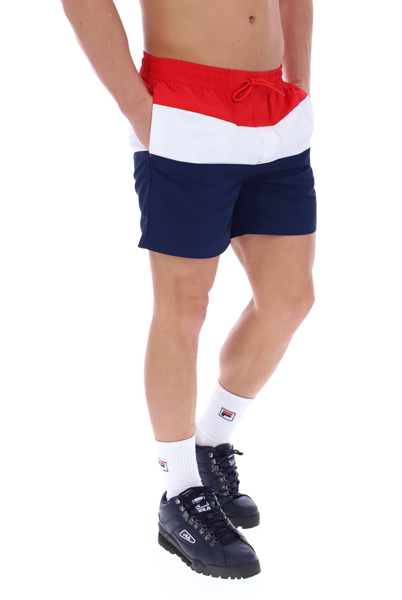 Fila Alexi Swim Shorts Navy/White/Red