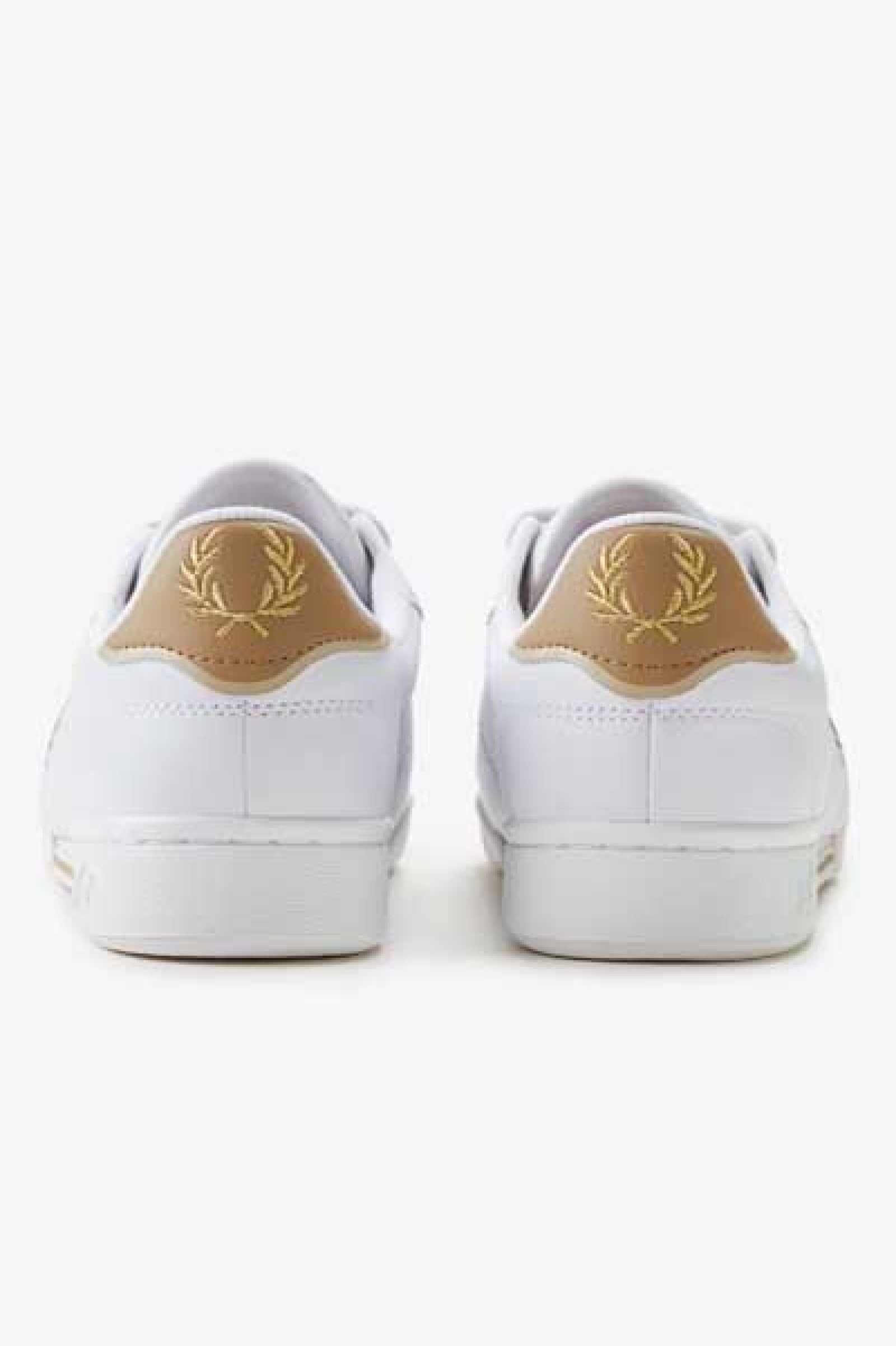 Fred Perry B6311 B722 Leather Trainers U67 White/Warmstone