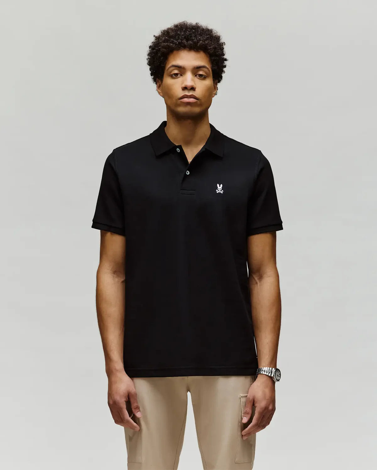 Psycho Bunny Classic Pique Polo Shirt Black