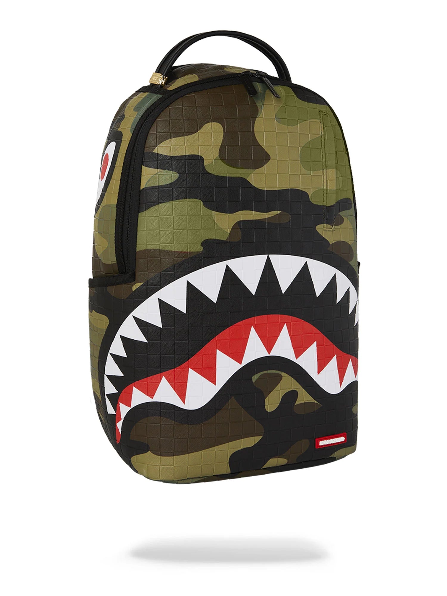 Sprayground 910B7654 Woodland Camo Check Backpack - Green
