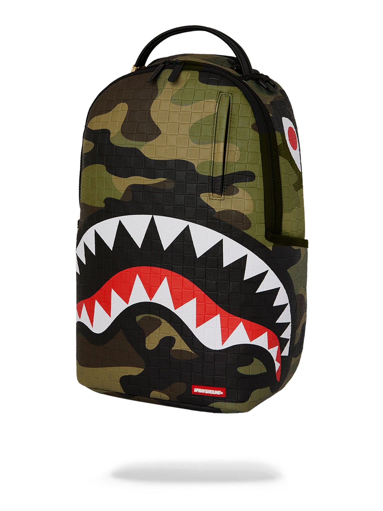 Sprayground 910B7654 Woodland Camo Check Backpack - Green