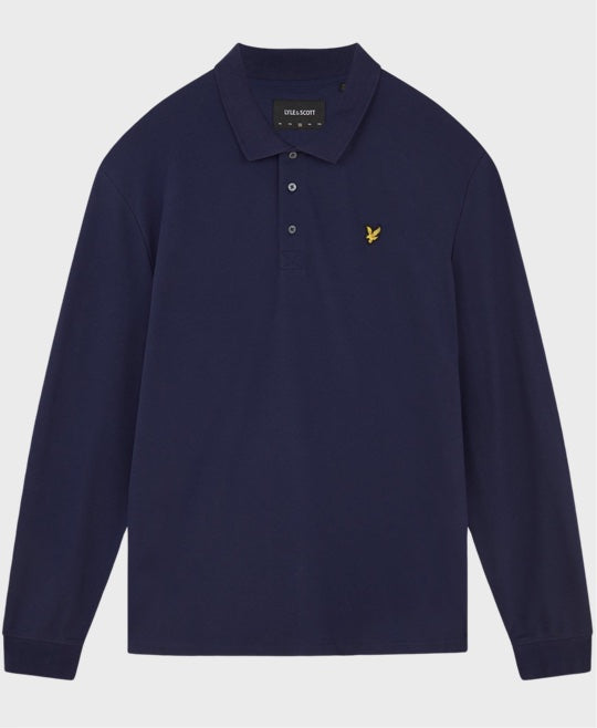 Lyle And Scott L/S Polo Shirt Navy