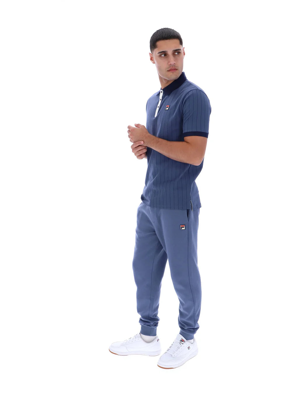 FILA BB1 Classic Vintage Striped Polo - Vintage Indigo/Gardenia/FILA Navy
