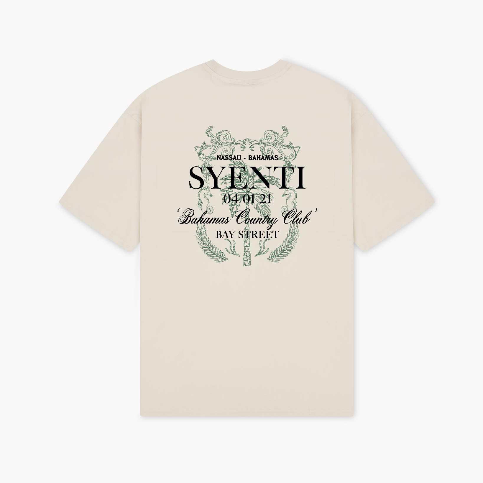 Syenti Country Club T-Shirt - Light Stone