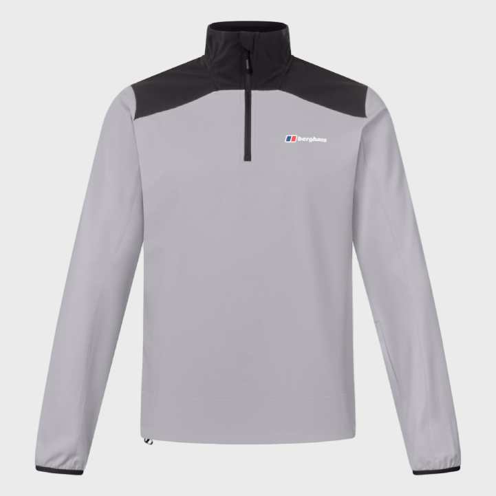 Berghaus Terrain Trek Half Zip Jacket - Black/Grey