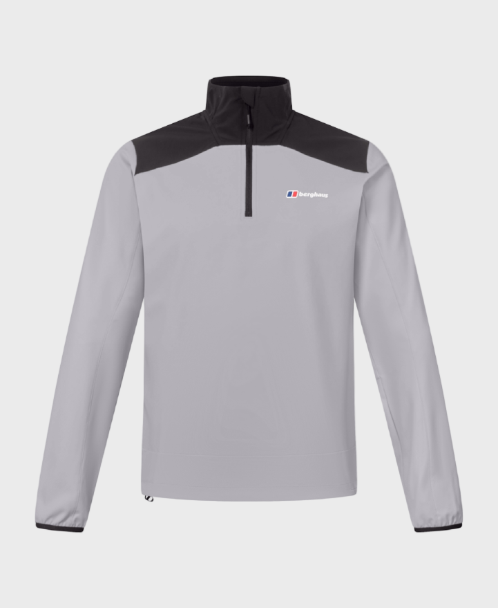 Berghaus Terrain Trek Half Zip Jacket - Black/Grey