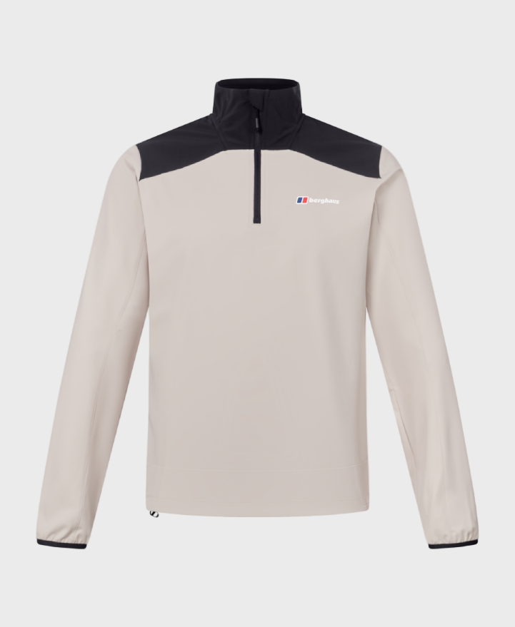 Berghaus Terrain Trek Half Zip Jacket - Stone/Black