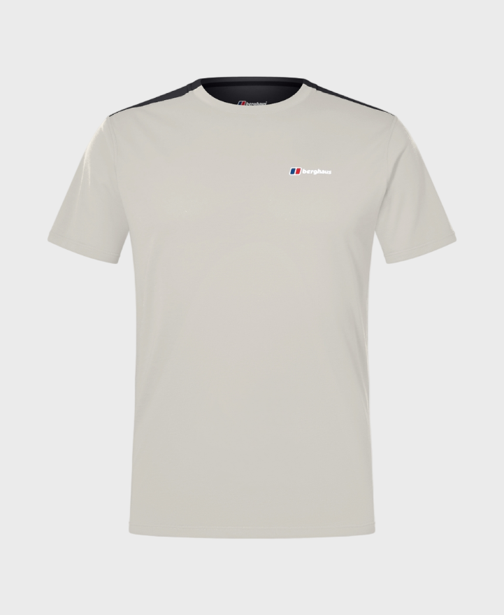 Berghaus Terrain Trek Tech T-Shirt - Stone/Black