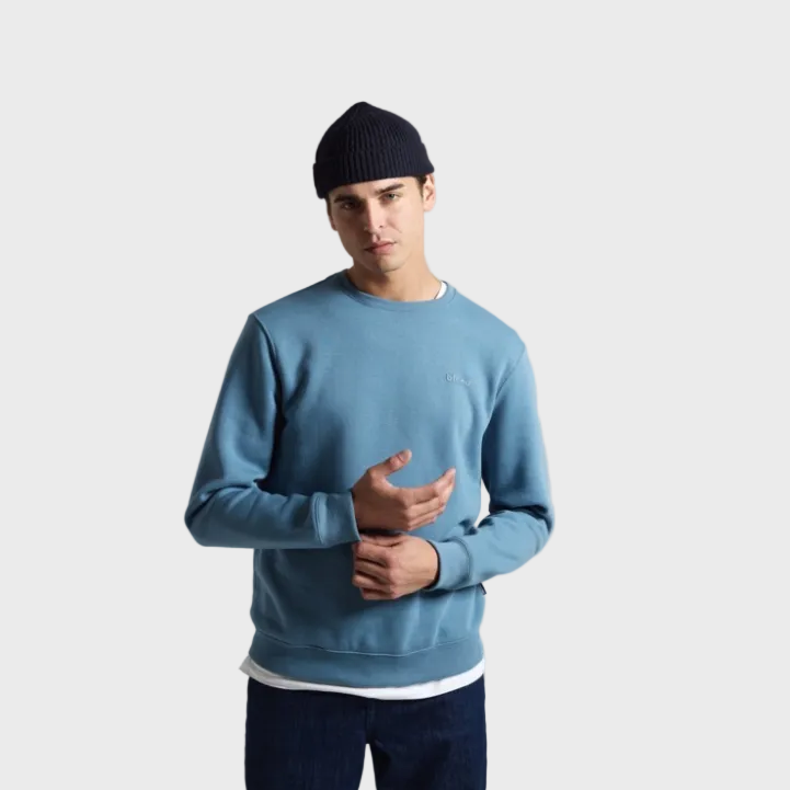 Blend Mens Downtown Crew Neck Sweat - Bluestone