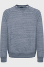 Blend Mens Nemo Marl Crew Neck Sweatshirt - Dark Navy Blue