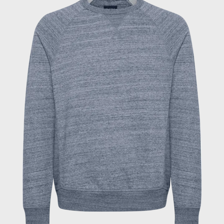 Blend Mens Nemo Marl Crew Neck Sweatshirt - Dark Navy Blue