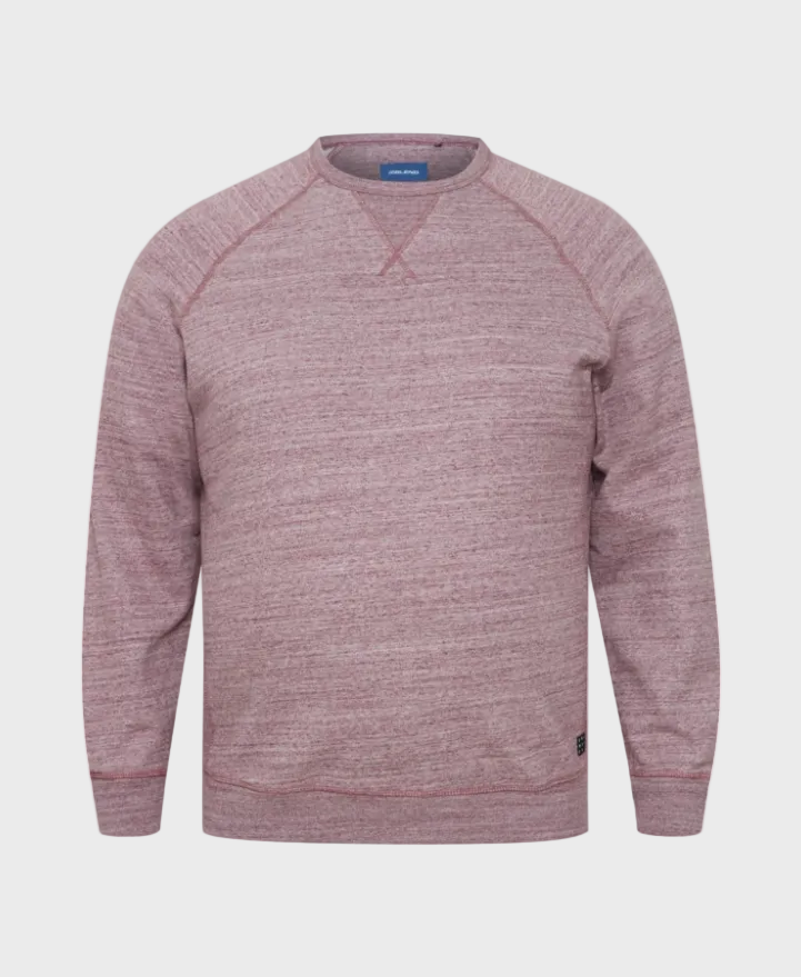 Blend Mens Nemo Marl Crew Neck Sweatshirt - Wine Red
