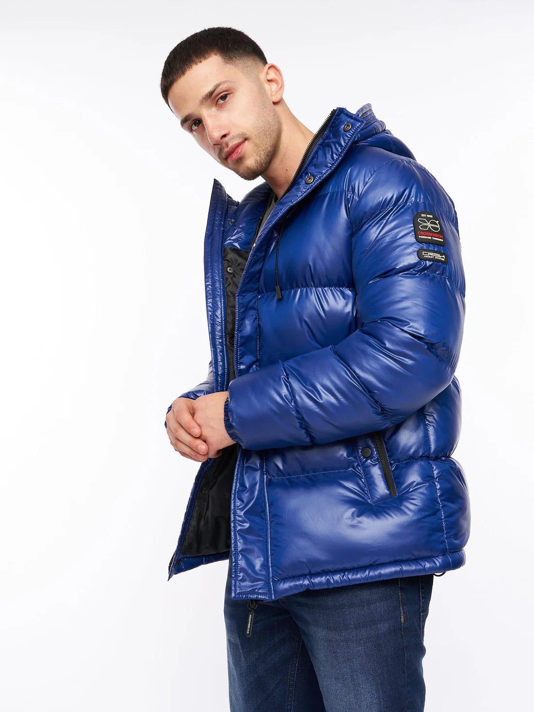 Crosshatch Croswell High Shine Puffer Jacket