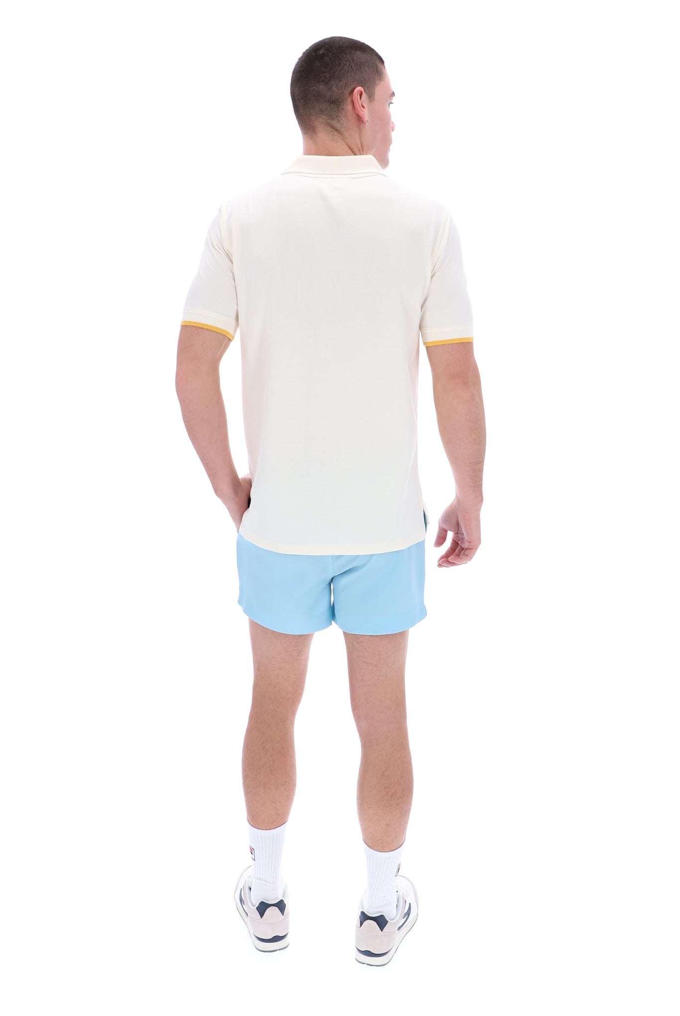 Fila Tipped Rib Basic Polo Shirt Egret