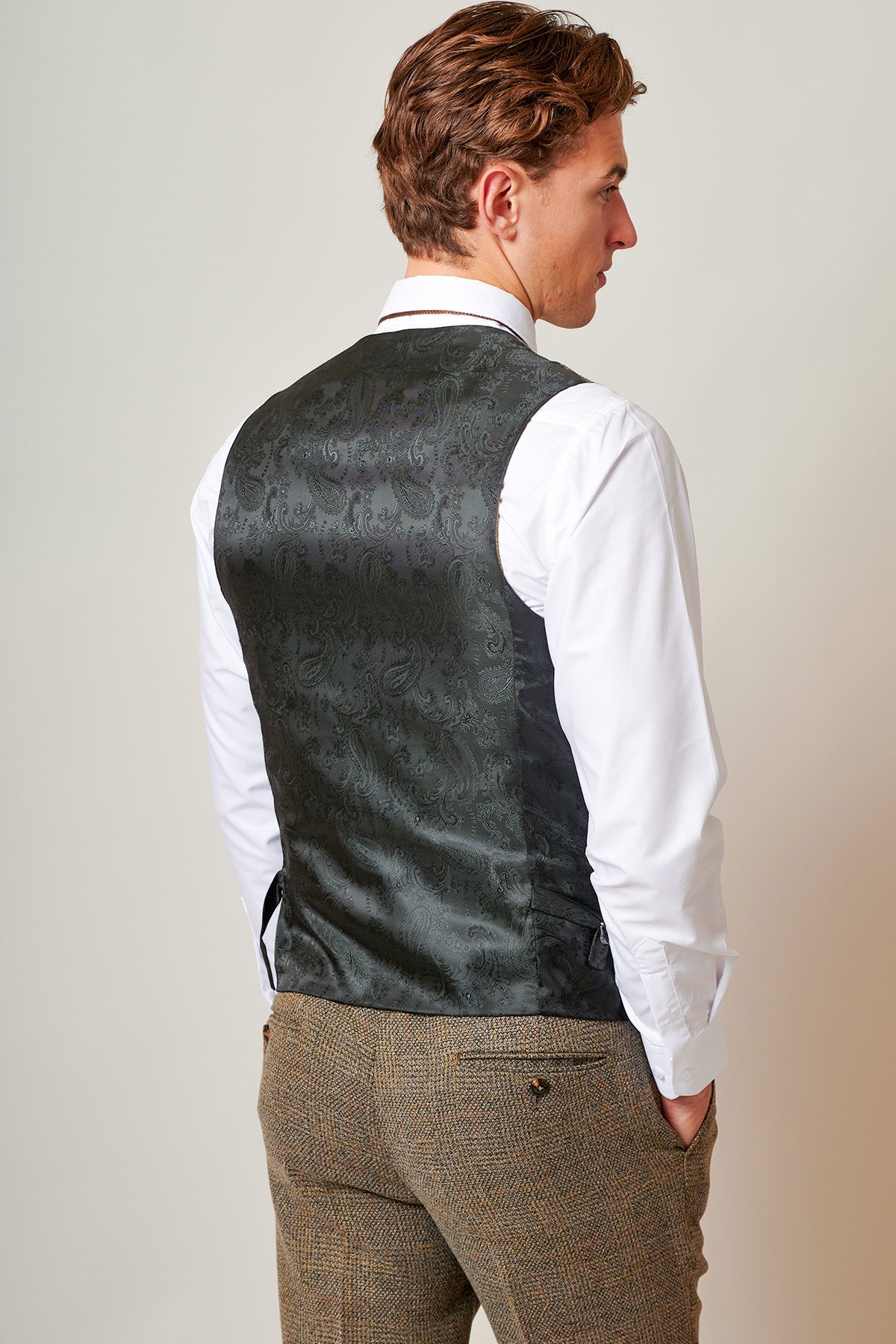 Marc Darcy Kris Waistcoat Tan