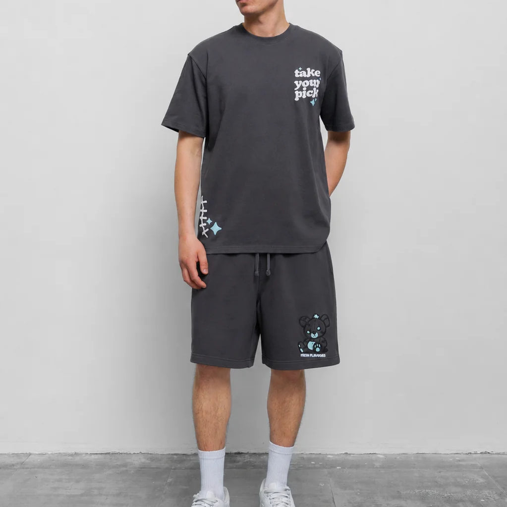Fresh Take Your Pick Shorts - Charcoal