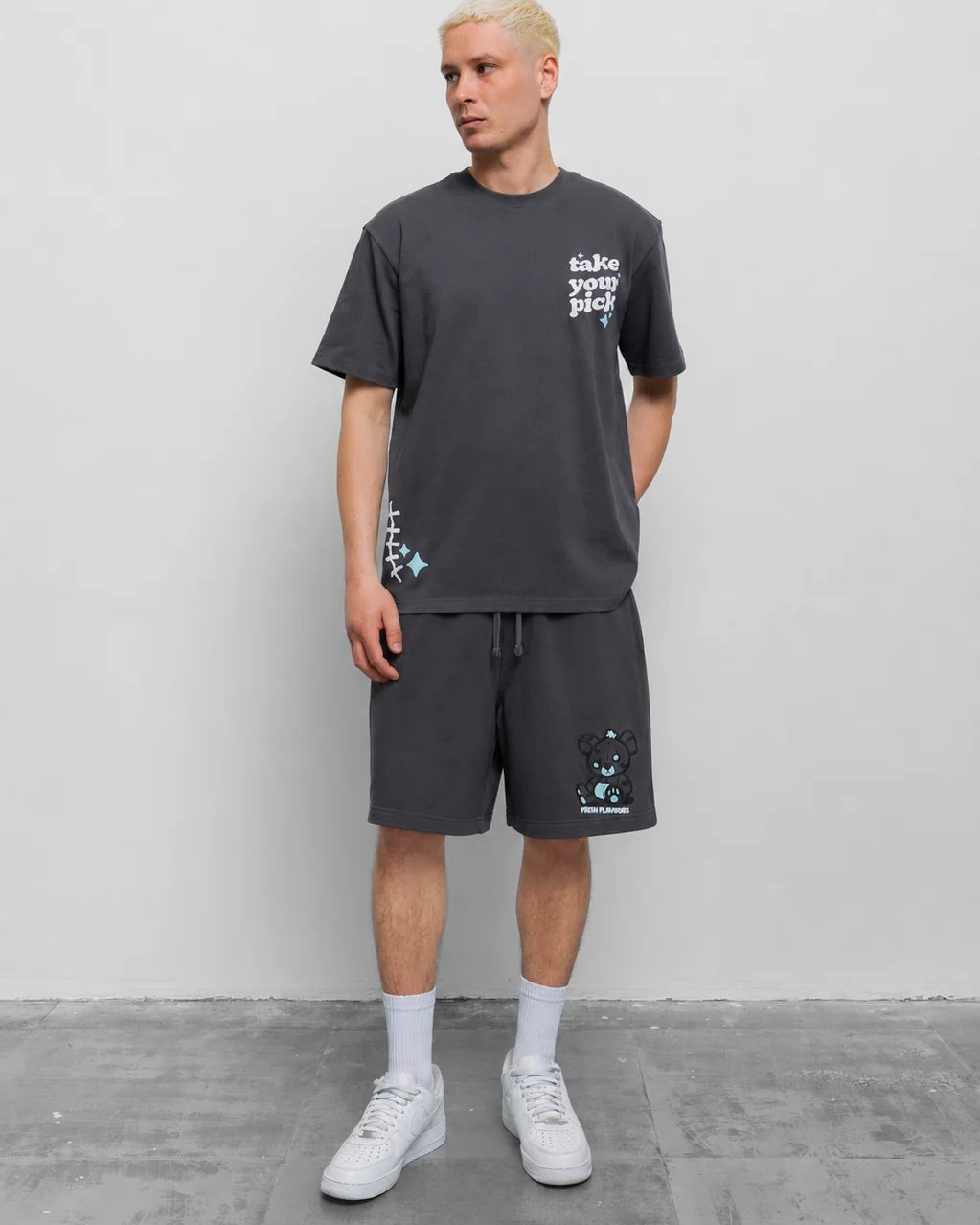 Fresh Take Your Pick Shorts - Charcoal