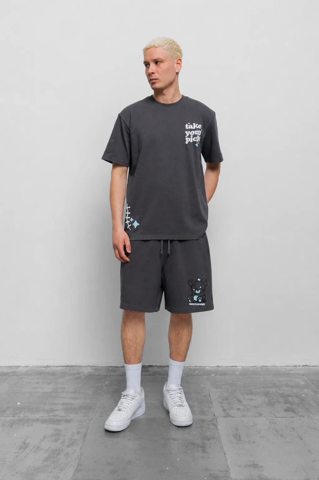 Fresh Take Your Pick Shorts - Charcoal
