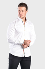Claudio Lugli CP6969 Classic Signature Plain Shirt - White