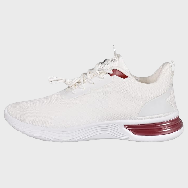Crosshatch Nyles Trainers - White/Red