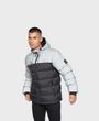 Crosshatch Rotham Reflective Puffer Jacket - Black