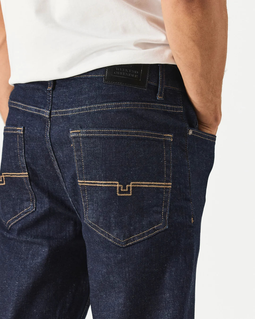Weekend Offender SDRDEN Dark Rinsed Straight Fit Jeans