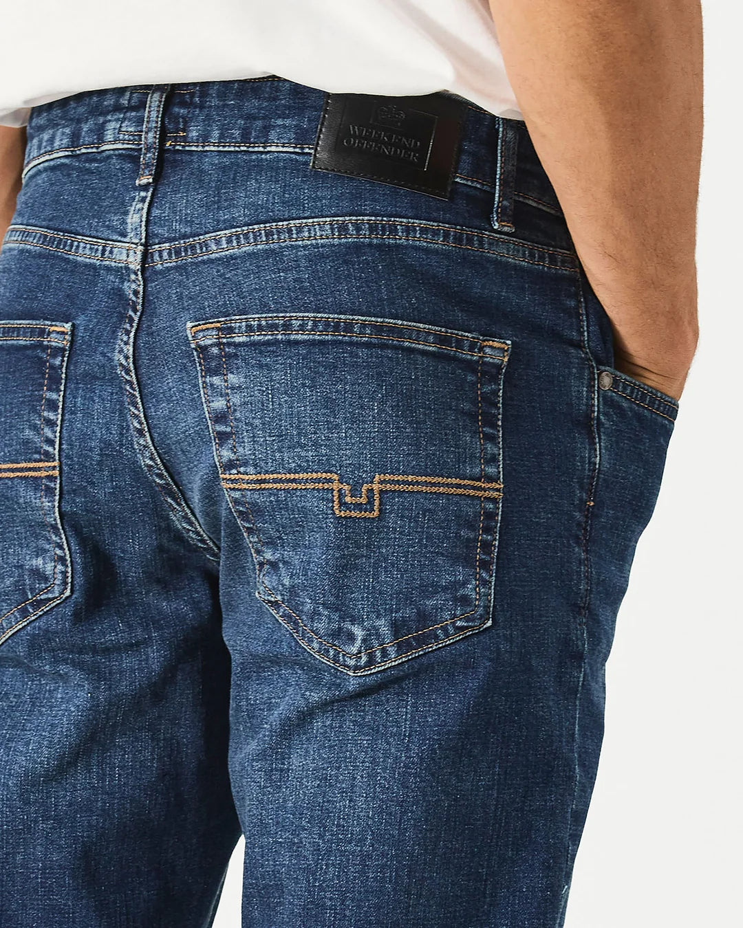 Weekend Offender SDVDEN Dark Vintage Straight Fit Jeans