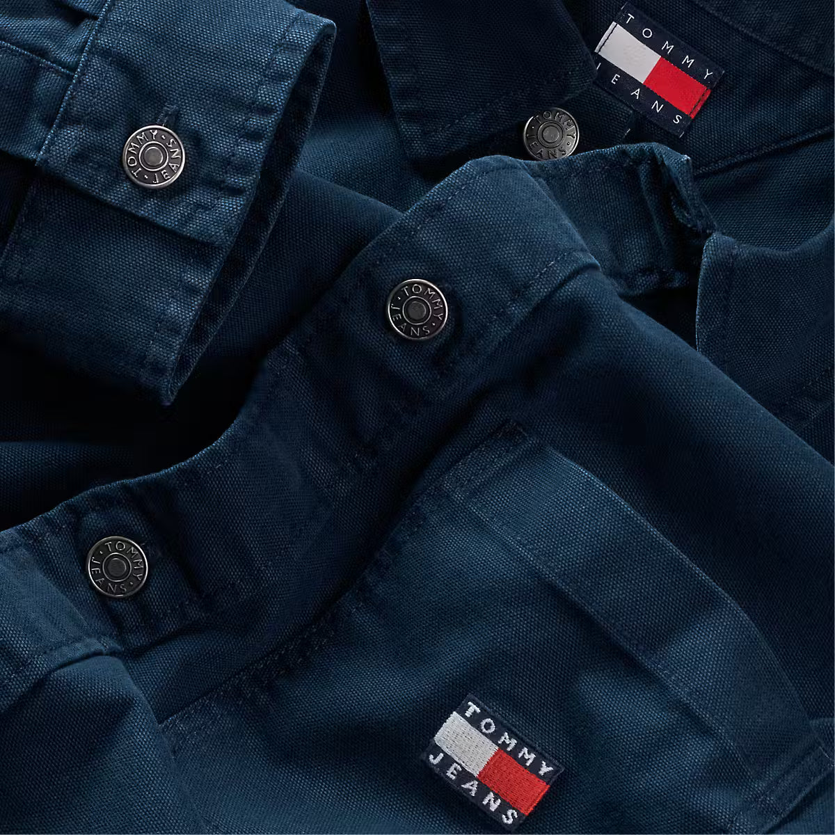 Tommy Jeans DM0DM20236C1G Essential Overshirt - Dark Night Navy