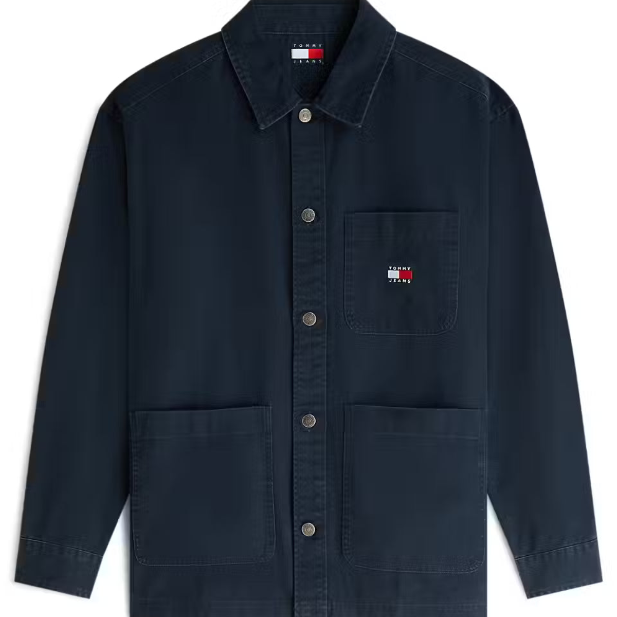 Tommy Jeans DM0DM20236C1G Essential Overshirt - Dark Night Navy