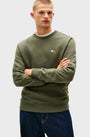 Tommy Jeans Tonal Tommy Badge Crew Neck Sweatshirt Petwer Green