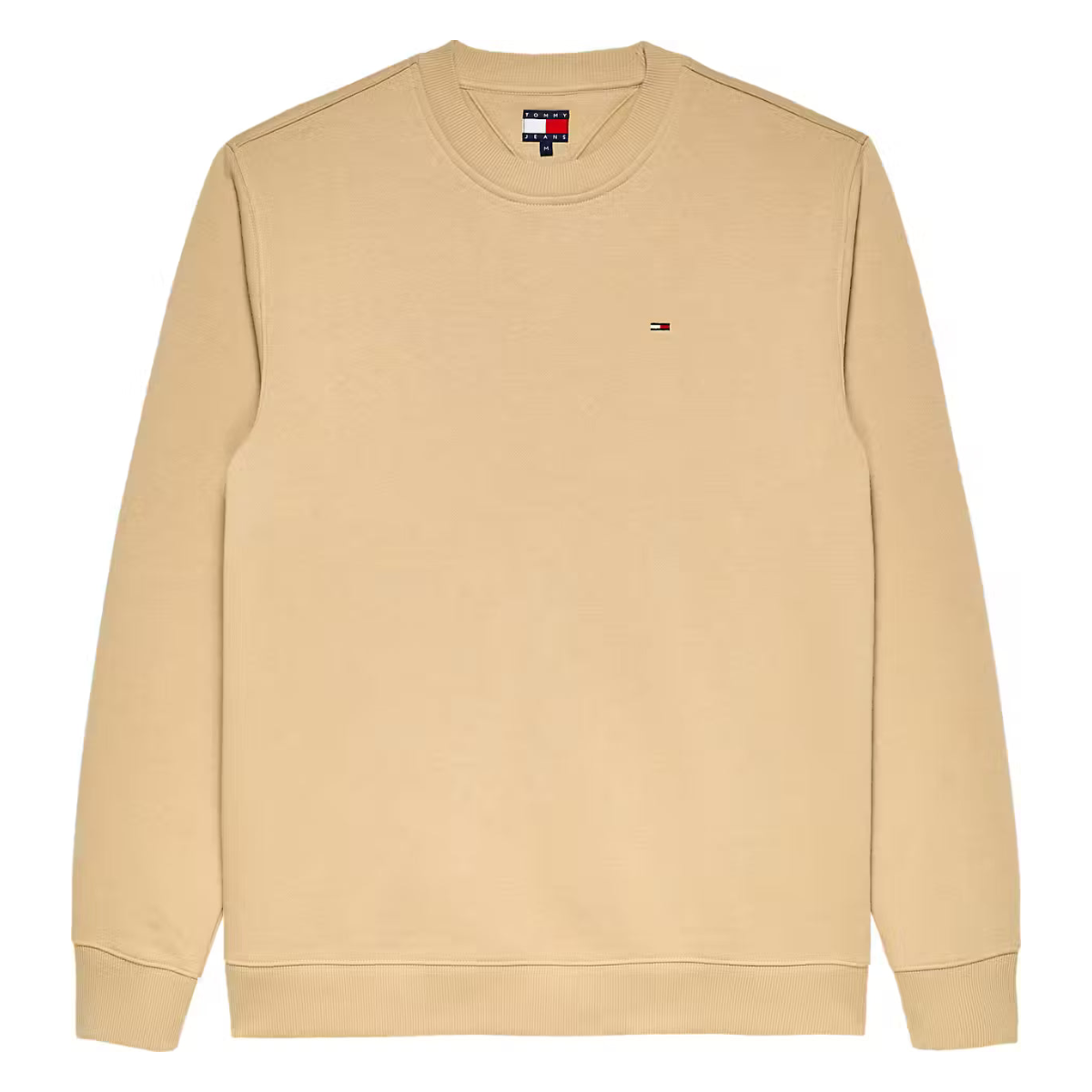 Tommy Jeans DM0DM20741AB9 Regular Flag Crewneck Sweatshirt - Gentle Gold