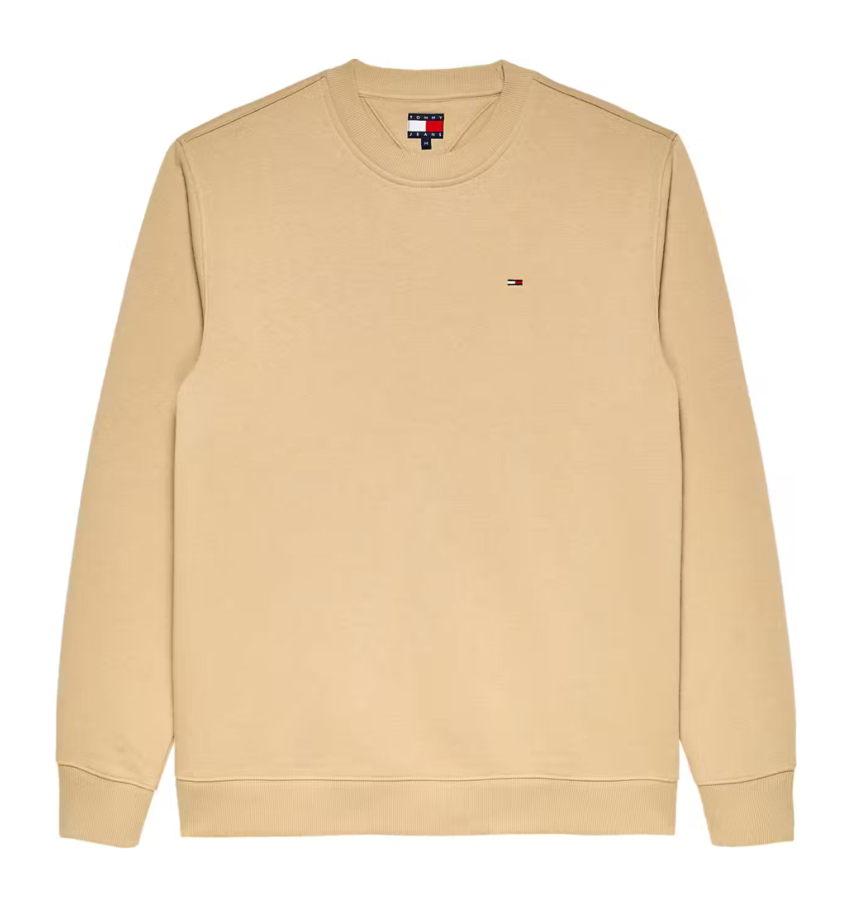 Tommy Jeans DM0DM20741AB9 Regular Flag Crewneck Sweatshirt - Gentle Gold