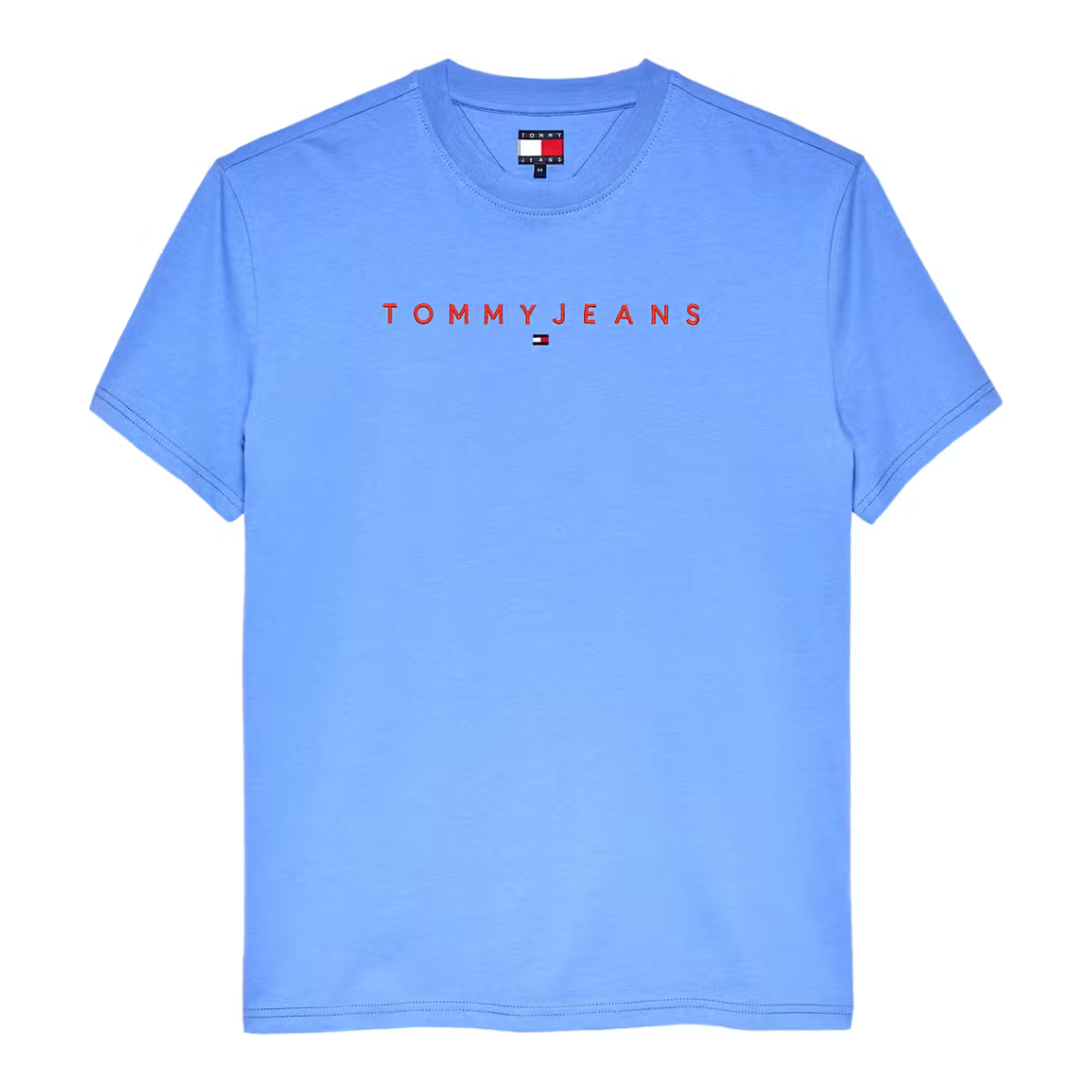Tommy Jeans DM0DM20744C38 Linear Logo T-Shirt - Blue Twilight