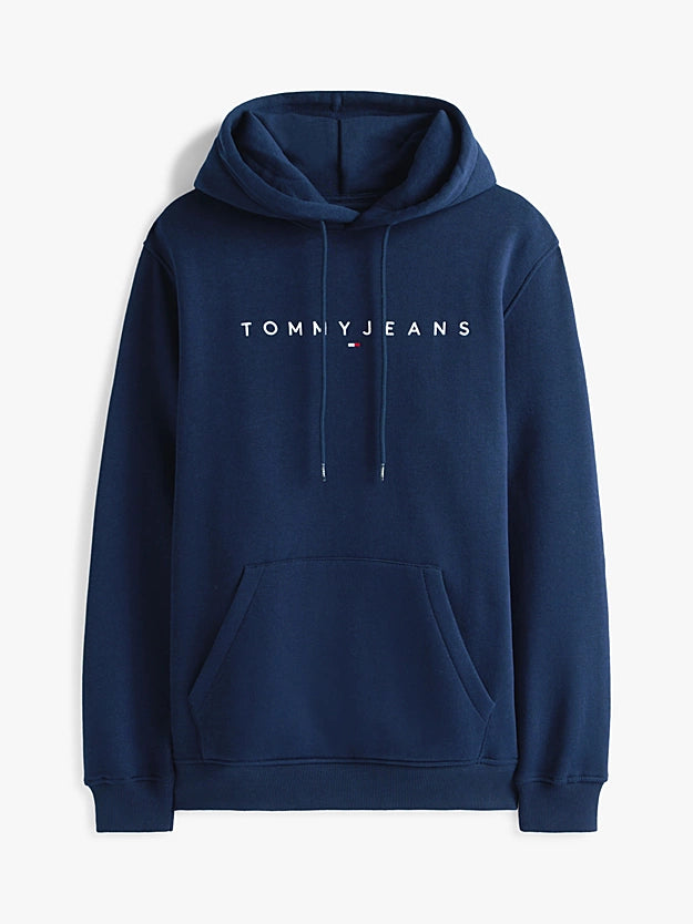 Tommy Jeans Linear Logo Hoodie Dark Navy