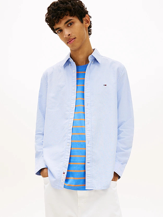Tommy Jeans DM0DM21298C38 Oxford Shirt - Twilight Blue
