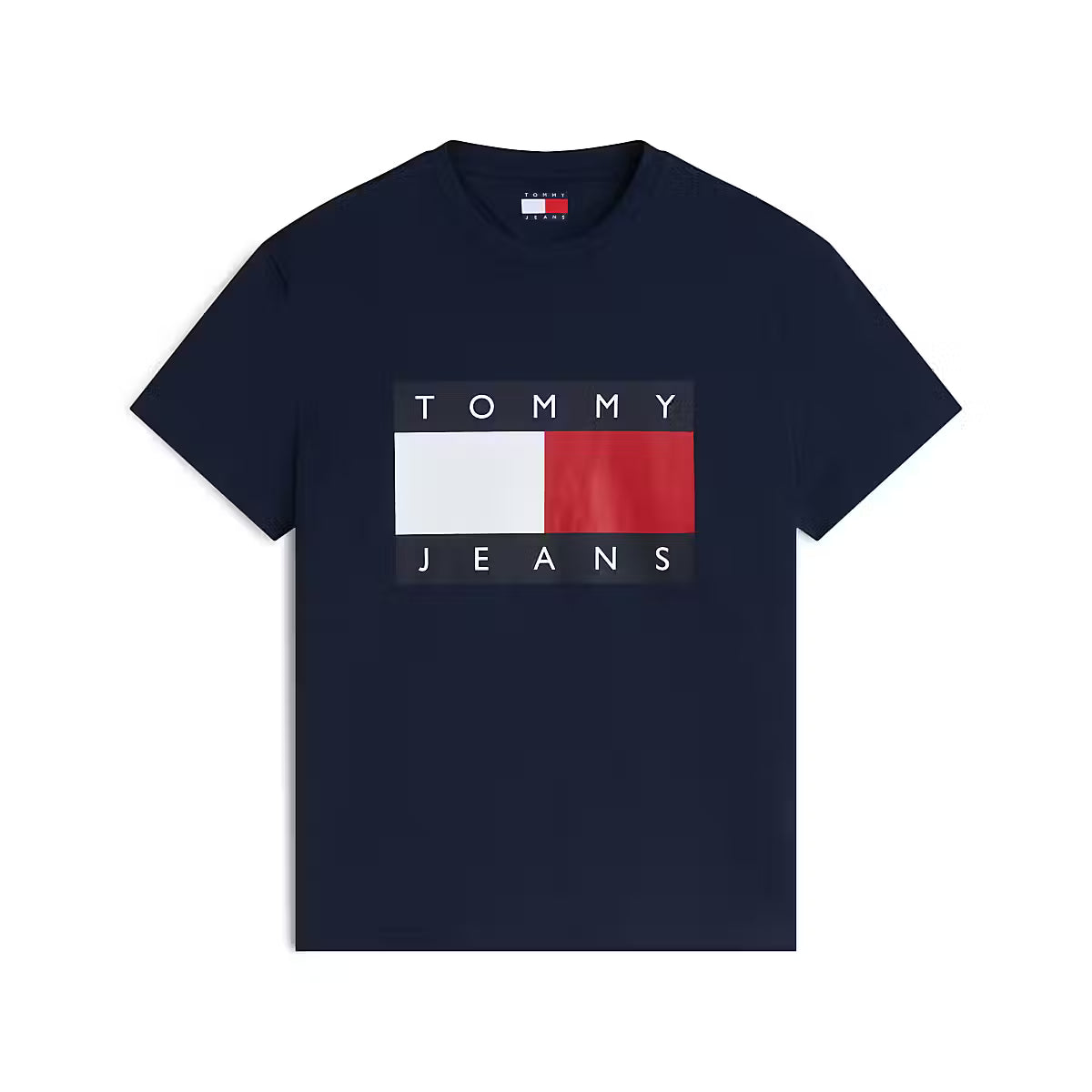 Tommy Jeans DM0DM22645C1G Big Flag T-Shirt - Dark Night Navy