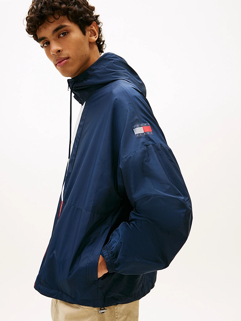 Tommy Jeans DM0DM22736C1G TJM Chicago Flag Windbreaker - Dark Night Navy