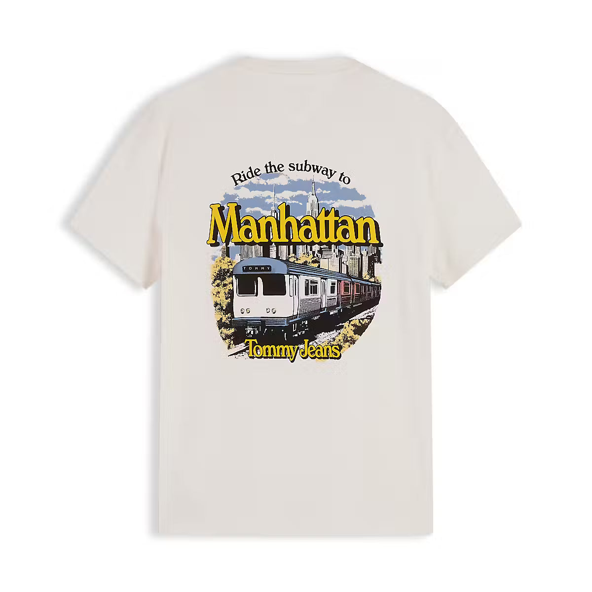 Tommy Jeans TJM Regular NYC Novelty T-Shirt - Off White