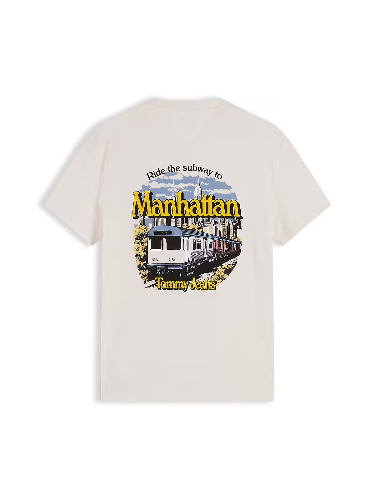 Tommy Jeans TJM Regular NYC Novelty T-Shirt - Off White