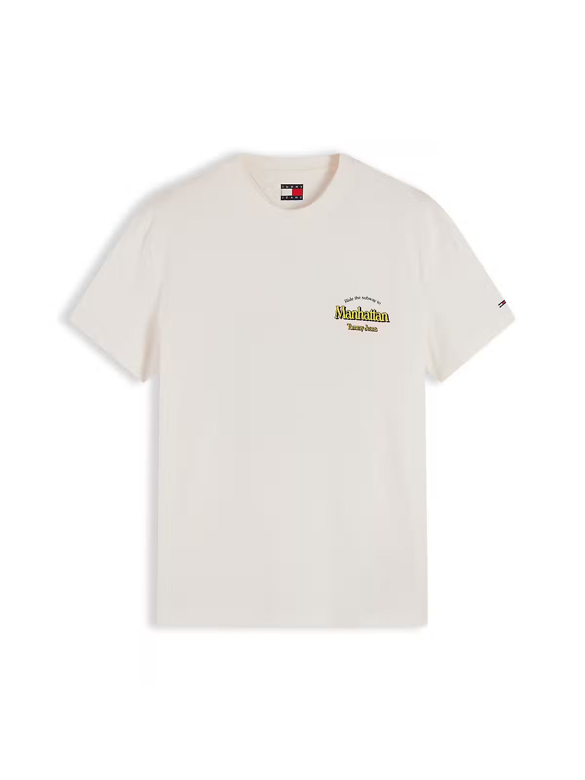 Tommy Jeans TJM Regular NYC Novelty T-Shirt - Off White
