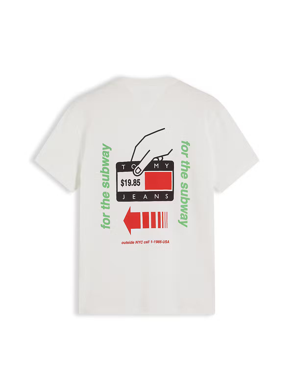 Tommy Jeans TJM Regular NYC Novelty T-Shirt - Ecru