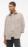 Tommy Jeans DM0DM23705 Corduroy Shirt - Limestone Dust