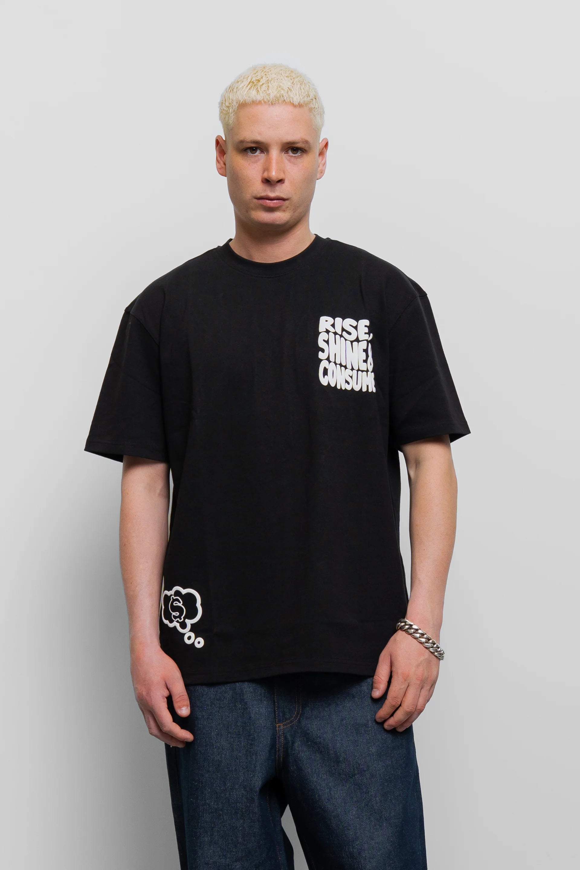 Fresh Flavours Rise, Shine & Consume T-Shirt - Black