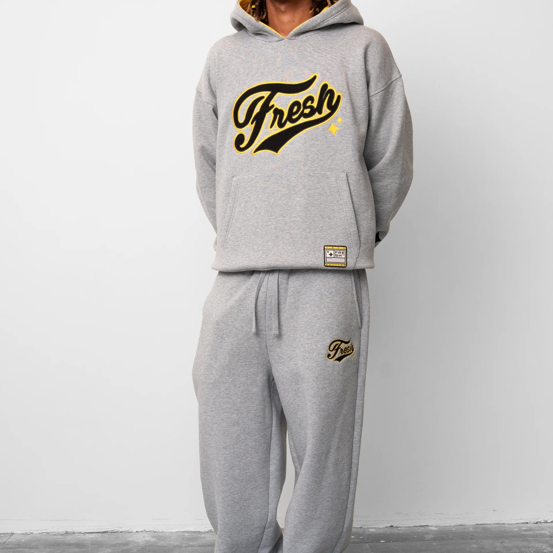 Fresh Flavours College Hoodie - Grey Marl