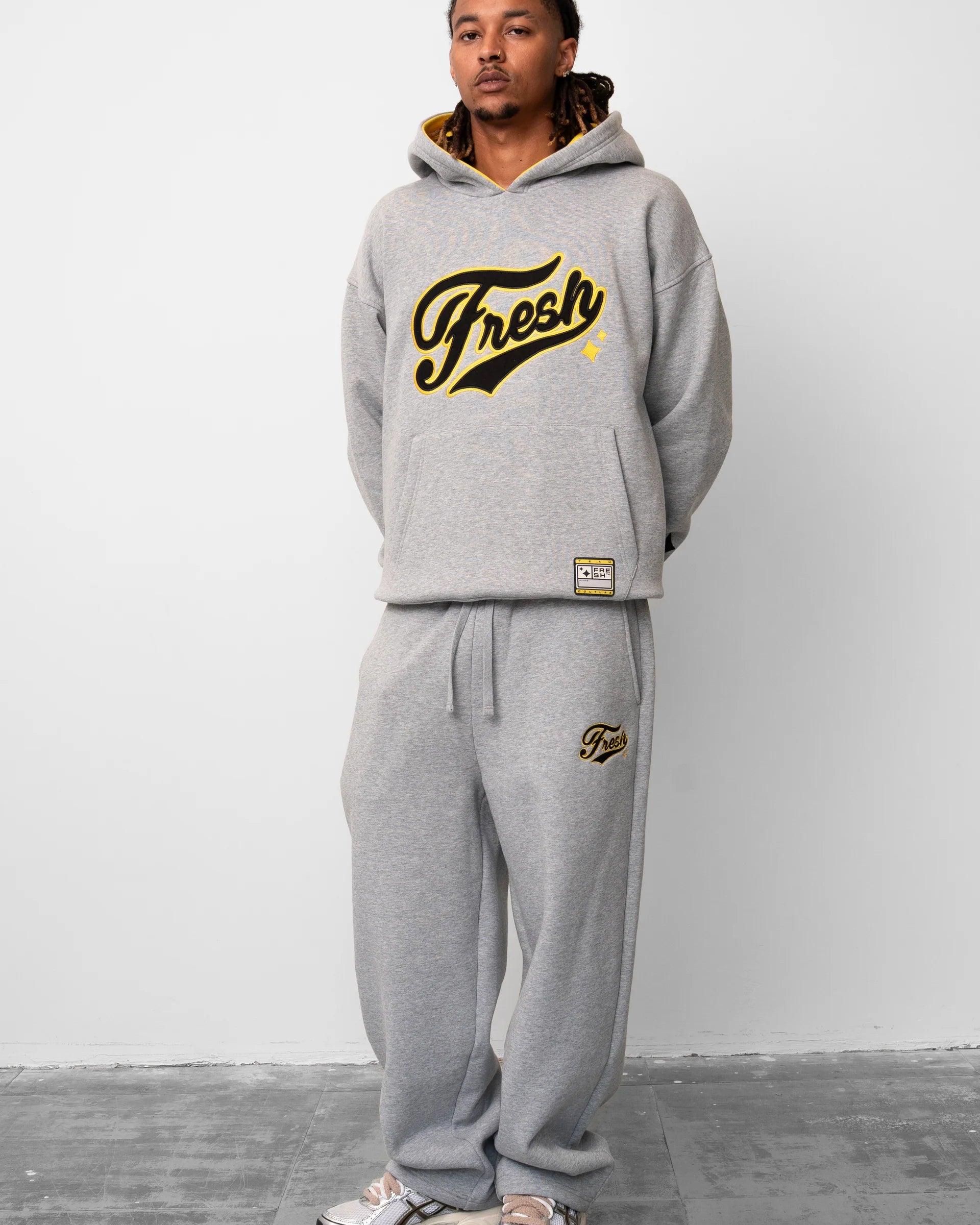 Fresh Flavours College Hoodie - Grey Marl