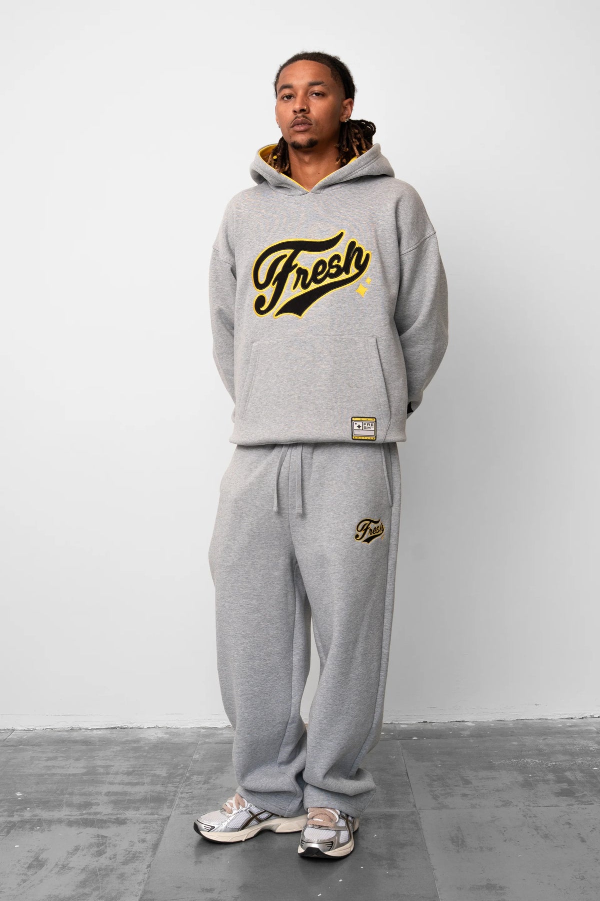 Fresh Flavours College Hoodie - Grey Marl