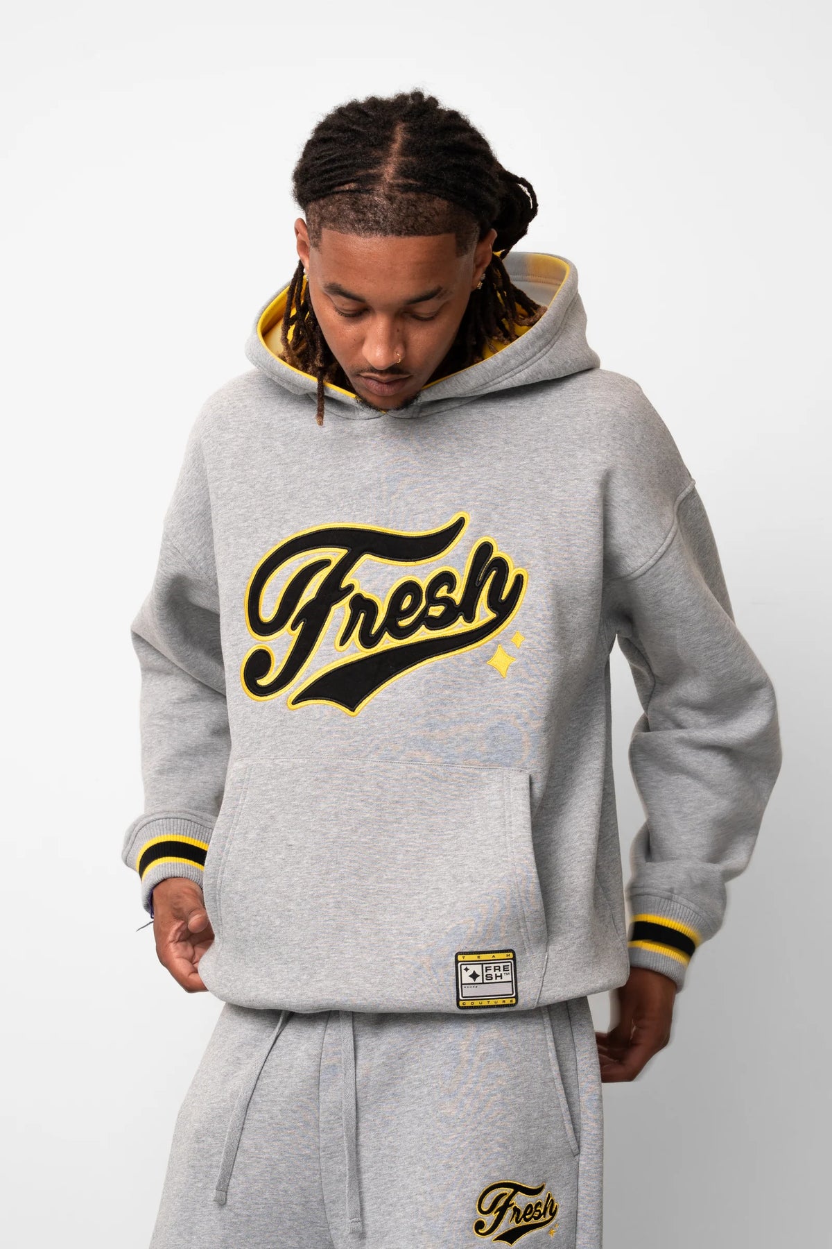 Fresh Flavours College Hoodie - Grey Marl