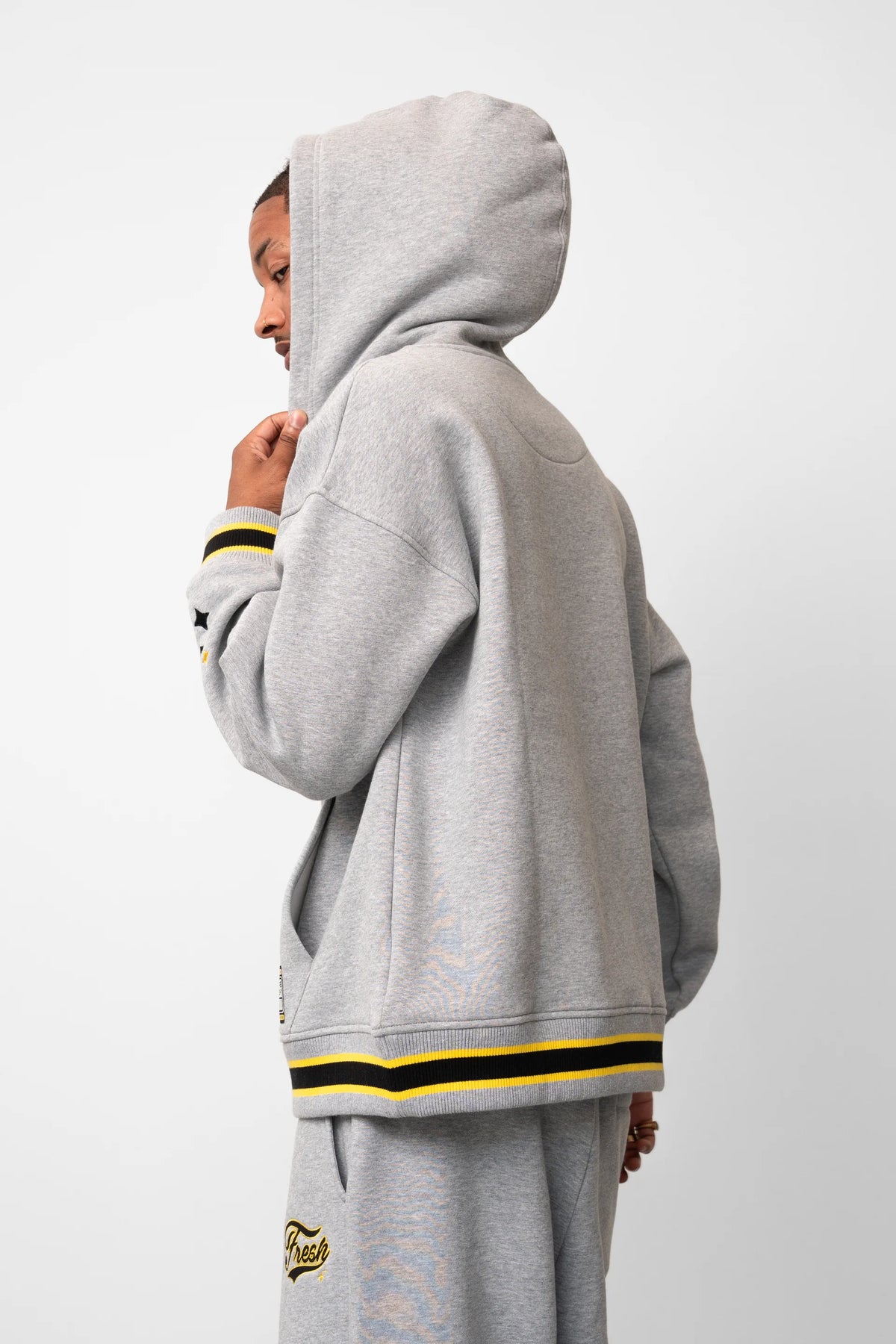 Fresh Flavours College Hoodie - Grey Marl