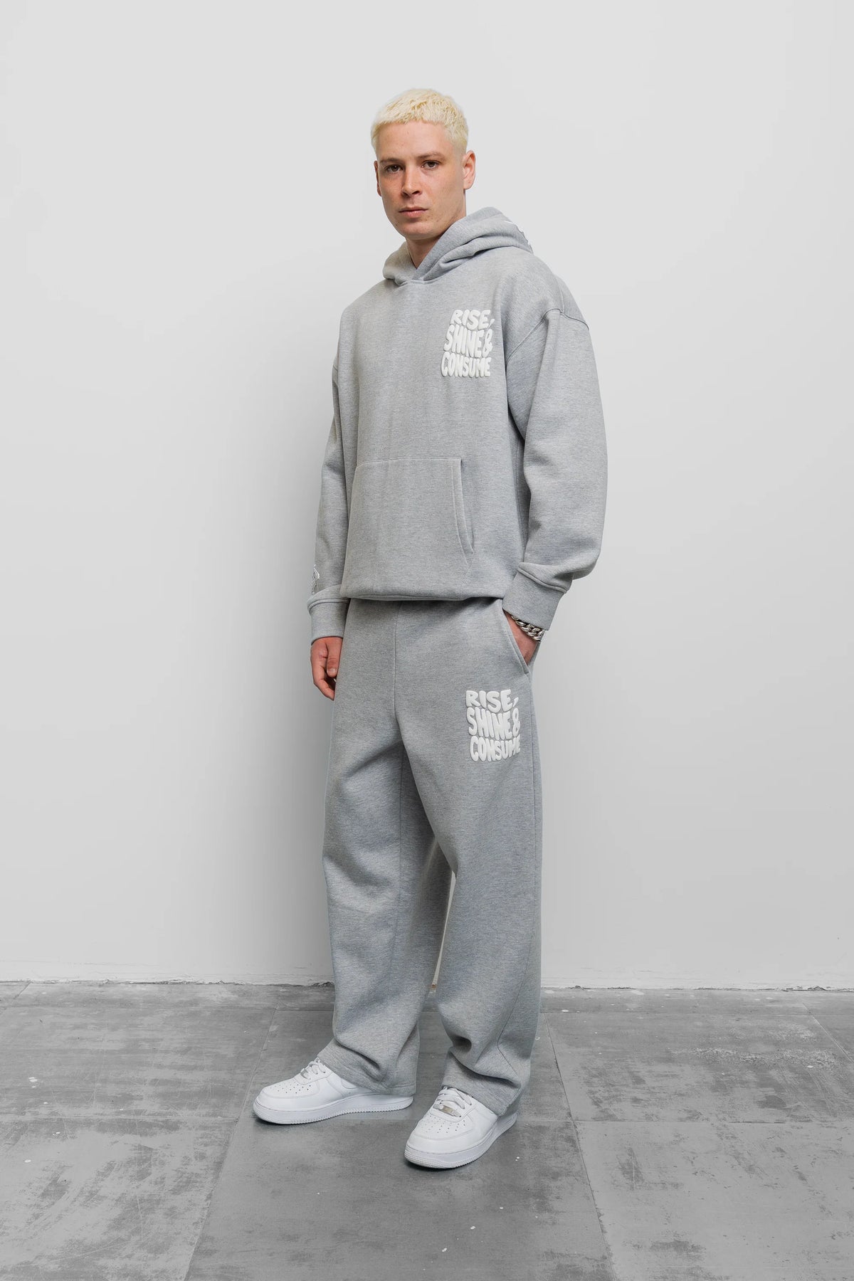Fresh Flavours Rise Hoodie - Light Grey