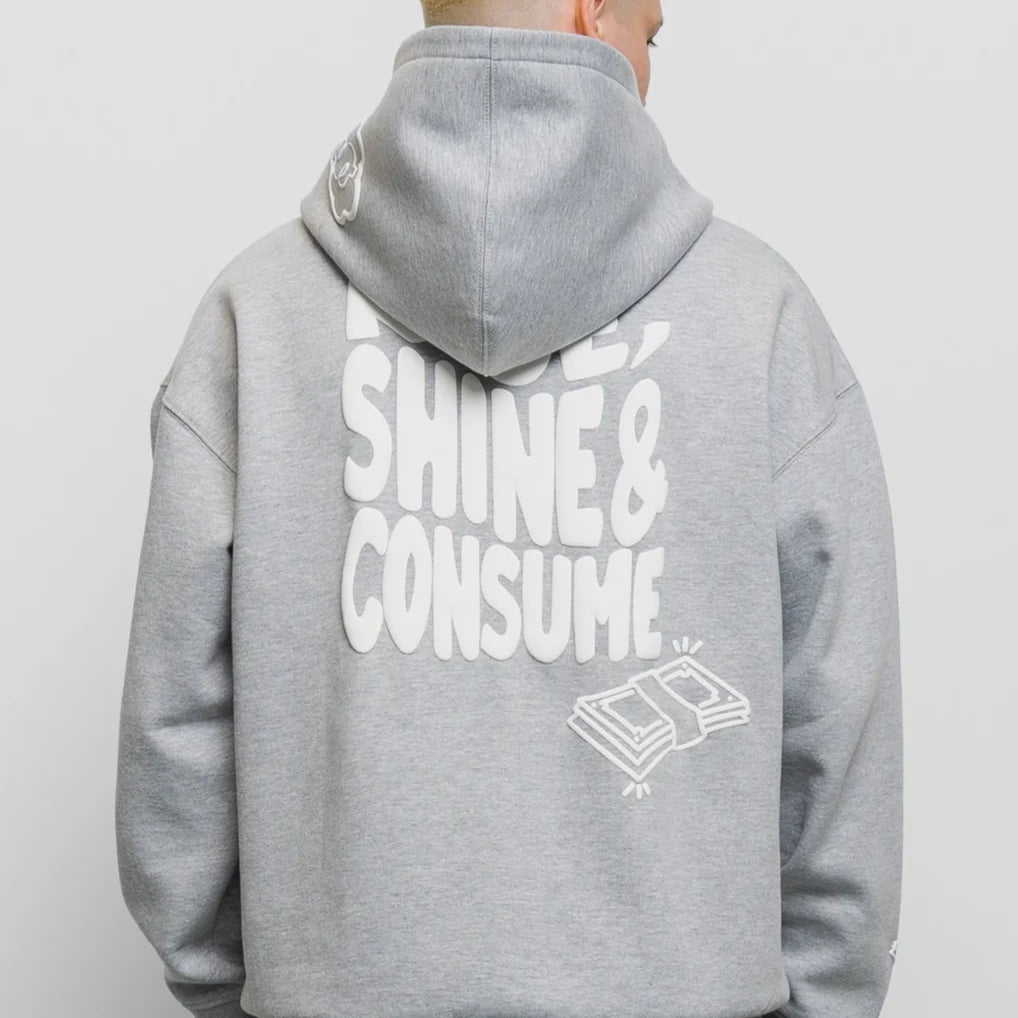Fresh Flavours Rise Hoodie - Light Grey